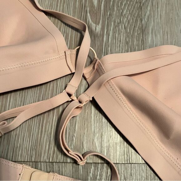 NWT Free People X REVOLVE Oh Scuba Bralette Nude O Ring Triangle Bra S - Picture 6 of 11